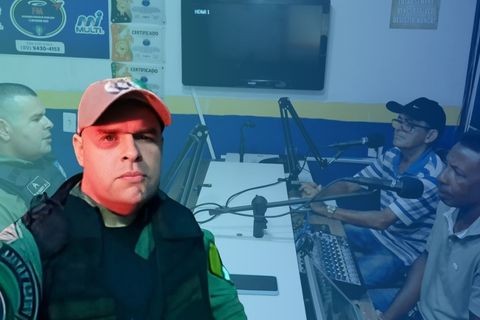 Comunidade e tecnologia reforçam a segurança, destaca cabo Humberto, comandante da polícia militar da cidade de Acauã, Piauí
